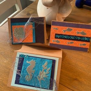 Homemade cards for any occasion. Selling 3 cards for $15.